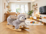 Plush Seal Rocking Horse for Babies 1236 Months, Kids Ride-On Toy with Realistic Sounds and Safety 81551844