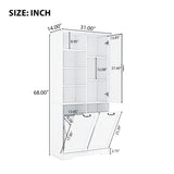 ZNTS Bathroom Storage Cabinet with Doors and Drawers, Tilt-Out Laundry Hamper, Multiple Storage Space, N725P208543B