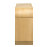 U_STYLE 4-door Curved Corner Design Wavy Door Panel Cabinet with Adjustable Shelves, Suitable for WF530090AAK