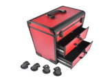 Portable 3-Tier Rolling Makeup Case with Universal Wheels for Makeup, Nail Art, Hair Styling Tools 99353214