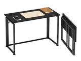 Techni Mobili 31.5 in. Folding Desk for Small Spaces, No Assembly Required, Black B031P286132