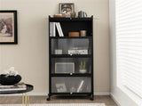 5-Tier Rolling Microwave Stand Flip Dust-Proof Doors 4 Casters with Brakes Kitchen Storage Rack 85133161