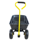 Folding car Poly Garden dump truck with steel frame, 10 inches. Pneumatic tire, 300 lb capacity body W22758303