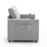 3-in-1 Upholstered Futon Sofa Convertible Sofa bed,Foldable Tufted Loveseat with W2325P183182