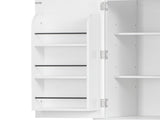 K&K 71" Tall Kitchen Pantry Cabinet with 3 Pull Out Cabinet Organizers, Farmhouse Embossed Texture 77762773