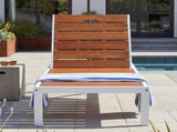 Outdoor Chaise Lounges Pool Lounge Chairs Outdoor Daybed Recliner with Adjustable Backrest for N719P383161K