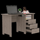 Jacksonville 3 Drawers Computer Desk with Open Storage Cabinet B128P148721