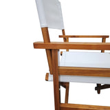 ZNTS Folding Chair Wooden Director Chair Canvas Folding Chair Folding Chair 2pcs/set populus + Canvas 58902326