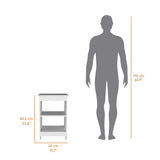 Clio Auxiliary Table, with two shelves B128P189930