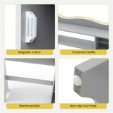 Gray bathroom cabinet, bathroom storage rack 77052113