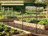 4 Pack 11.5' L x 43" H Curved Vines Steel Garden Fence Panels Rust-Resistant Decorative Flower 86010777