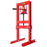 Hydraulic 6 Ton H-Frame Garage Floor Adjustable Shop Press with Plates, 6T,red 84786959