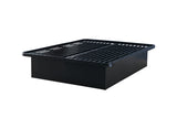 Modern Style Heavy Duty Queen Size Platform Bed Frame made with Metal and16 Inch height in Black B009P191907