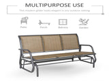Outdoor courtyard seats for 3 people-Brown 18962470