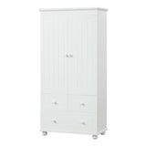 ZNTS Tall Storage Cabinet with Three Drawers for Bathroom/Office, White N725P183256K