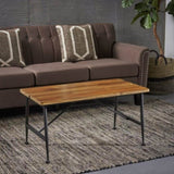 OCALA INDUSTRIAL WOOD METAL COFFEE TABLE 60729.00