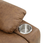 Brown Power Lift Recliner with Massage and Heating B062P215448