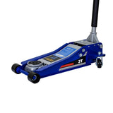 Low-Position Steel Vehicle Floor-mounted Hydraulic Jack with Dual-piston Quick-lift Pump, 3-Ton W1102P154155