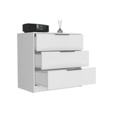 Kaia 3 Drawers Dresser, Superior Top -White B07091879