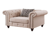 Aurelia Beige Linen Chair W/Pillow B2726P255739