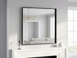 22"x30" Bathroom Wall Mounted Mirror Vanity Rectangular Mirror with Deep Frame, Black 29387659