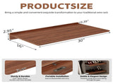 30" x 16" Heavy Duty MDF Wood Shelf Liners, 0.6 Inch Thick Wire Rack Covers for Removable Closet W2641P490362