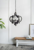 Farmhouse Chandelier, 6-Light Wood Chandelier Pendant Light Fixture with Adjustable Chain for Dining W2078137920