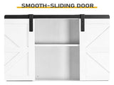 Toilet Cabinet has 2 Doors and Contains a 2-Tiered Bathroom cabinet with Side Storage Rack and 57774975