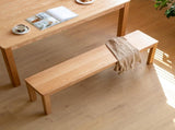 (1M) Natural Oak Wood for Dining Bench Table Bench for Living Room W1283P434271