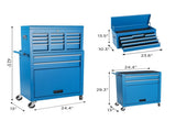 Tool Chest, 8-Drawer Rolling Tool Storage Cabinet with 2 in 1 Detachable Top Tool Box, Liner, W2660P272883