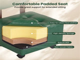 Set of 2 Stackable Small Rolling Stools with Brake Wheels, Compact Shoe Changing Footrest for 59268152