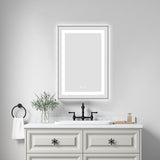 20 x 30 Inch LED Bathroom Mirror with Front and Backlight, Wall Mounted Vanity Mirror with Aluminum W2287P309039