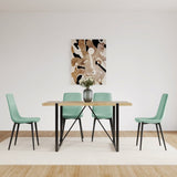 Dining Chair Set of 4,Modern Kitchen Dining Room Chairs,Upholstered Dining Accent Chairs in linen 94181834