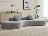 105.5''Curved Sofa, Modern Minimalist Sofa, Cloud Couch Sofa 3-4 W2108P196831