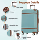 Hardshell Luggage Sets with Bags Lightweight Suitcase Double Spinner Wheels with TSA Lock ,Single N732P193485M
