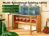 Bamboo Folding Desk,Space-Saving Computer Desk for Small Spaces, Foldable Study Table for Bedroom, W2641P372442