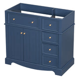 36'' Bathroom without Basin Sink, Solid Wood Frame Bathroom Storage Cabinet, Freestanding N710P184833C
