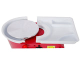 10 Inch Electric Pottery Wheel, Ceramic Clay Machine with Foot Pedal & Detachable Basin, 60-300RPM W465P381435