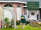 7 x 3.5 x 7 Feet Lean-To Walk-In Greenhouse with 3-Tier Shelves, Waterproof & Sun-Proof PE Wall 08339290