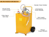 30 Gallon Gas Caddy Tank Storage Drum Gasoline Diesel Fuel Transfer Bright Yellow JGC30 RAL1003 40355448