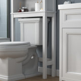 ZNTS Over-the-Toilet Storage Cabinet, Space-Saving Bathroom Cabinet, with Adjustable Shelves and A Barn W40935622