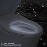 ZNTS Electric Bidet Toilet Seat Adjustable Heated Seat with Dual Control Mode Elongated Smart Toilet Seat 96667333