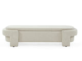 Linen Fabric Upholstered Bench with Large Storage Space for the Living Room, Entryway and W48790040