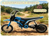 Blue 24V 350W Electric Dirt Bike - Twist Grip Throttle up to 15 MPH Ideal for Ages 13 with Adult 50966192