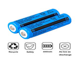50pcs 18650 Lithium Batteries 3.7V Li-ion Rechargeable Battery Torch Headlight 61799236