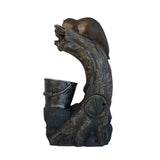 16.9x15x31.3" Decorative Brown Water Foutain with Otter Design, with Light and Pump, for Indoor and W2078138955