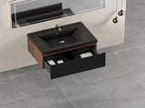 30'' Floating Bathroom Vanity with Sink, Wall-Mounted Striped Bathroom Storage Cabinet with W1573P265196