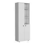 Konik 67-Inch High Storage Cabinet Kitchen Pantry With Three Doors and Three Exterior Shelves B070P173166
