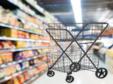 Extra Jumbo Shopping Cart,2 Layers Grocery Cart on Wheels, Foldable Utility Shopping Carts with W1961P290528