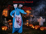 6.1 ft Animated Zombie Nurse Halloween Animatronic, Life Size Standing Scary Nurse Prop with 78822086